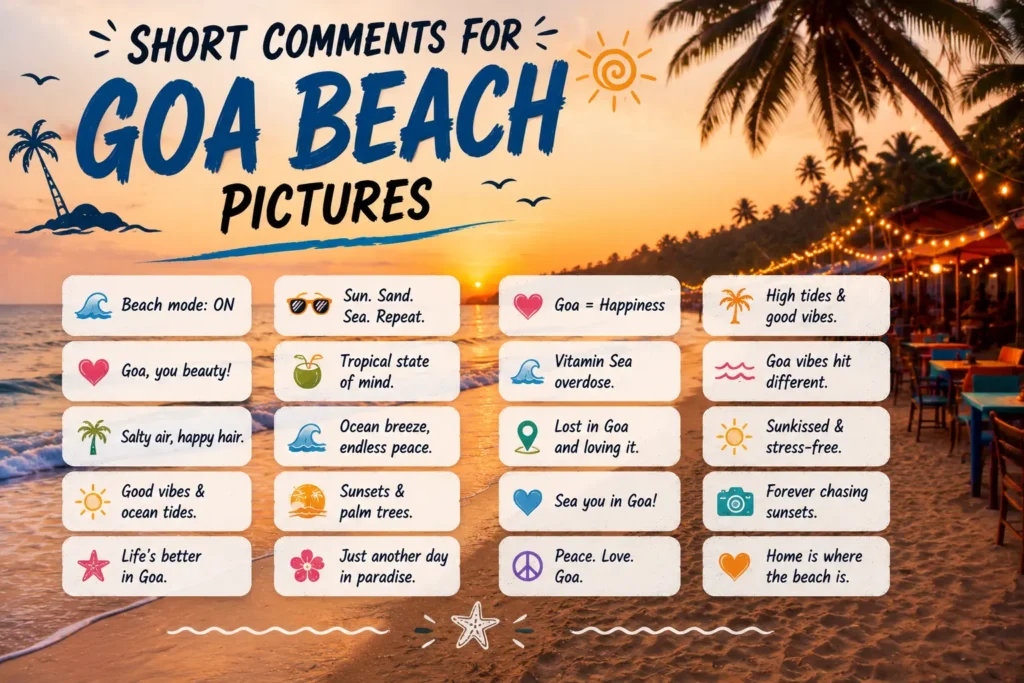 Short comments for goa beach pictures 1 Short comments for goa beach pictures