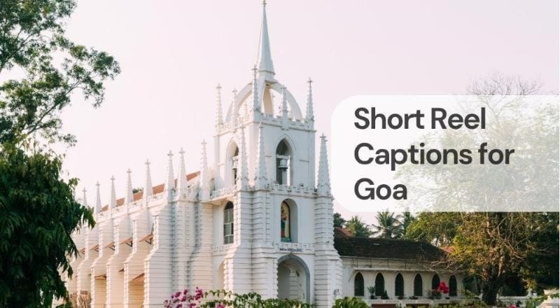 Short reel captions for goa Short reel captions for goa