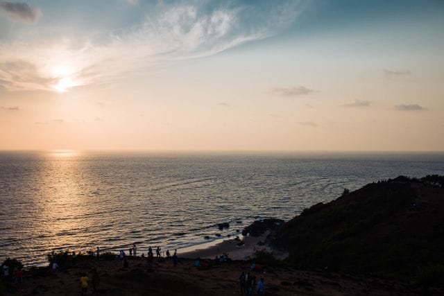 Sunset goa captions with friends