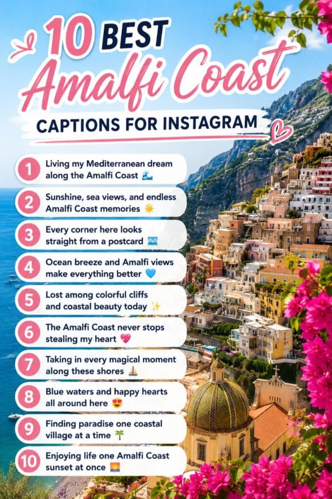 Top aesthetic amalfi coast captions