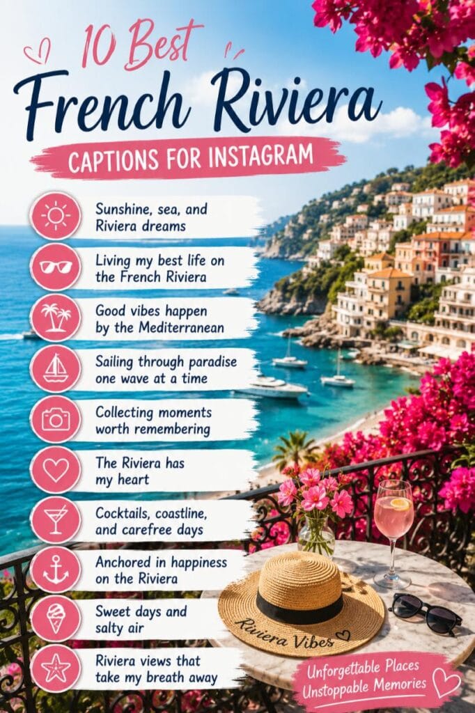 Top french riviera captions