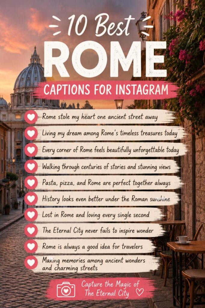 Top rome captions