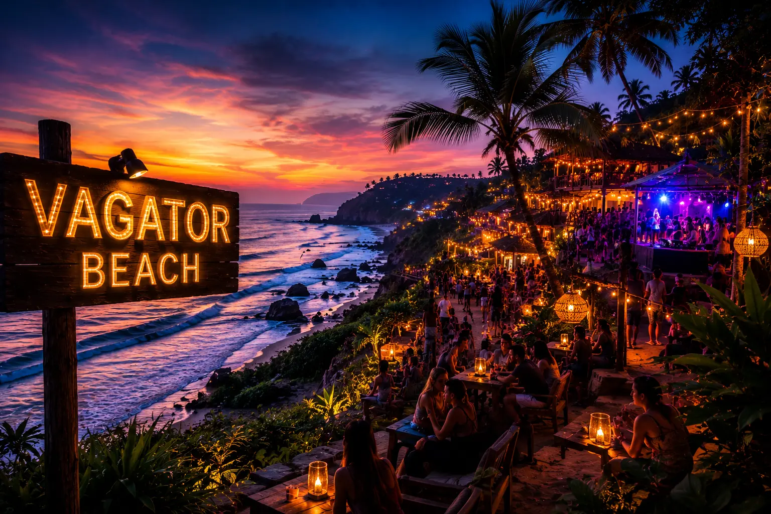 Vagator beach Vagator beach