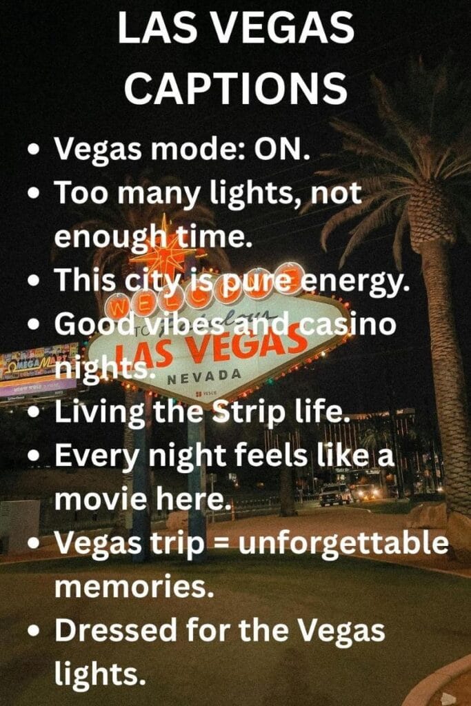 Vegas captions Vegas captions