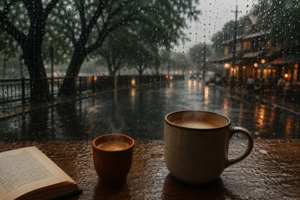 180+ best chai and coffee in rain captions for instagram (cozy, aesthetic & funny)