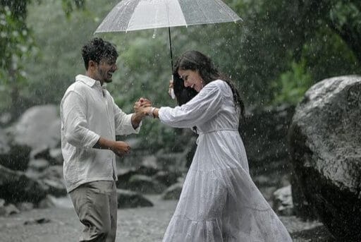 190+ best rainy day couple captions for instagram (romantic, funny & cozy)