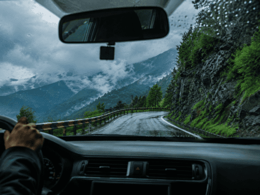 200+ best rainy road trip captions for instagram