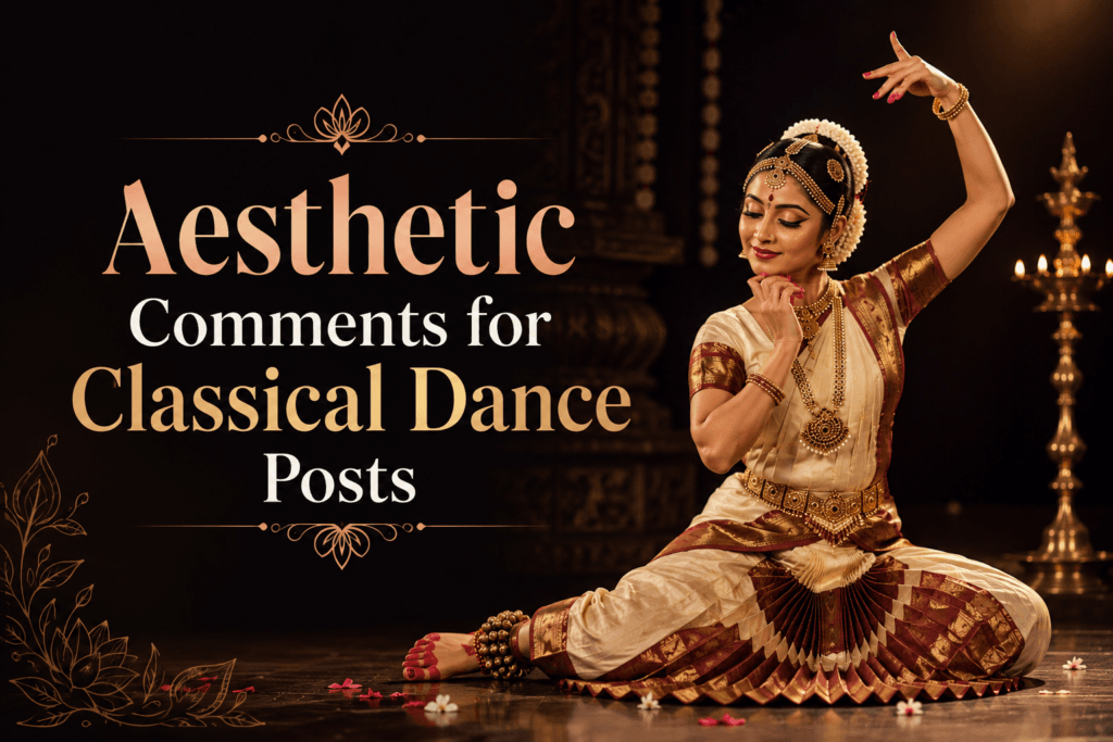 Aesthetic comments for classical dance posts