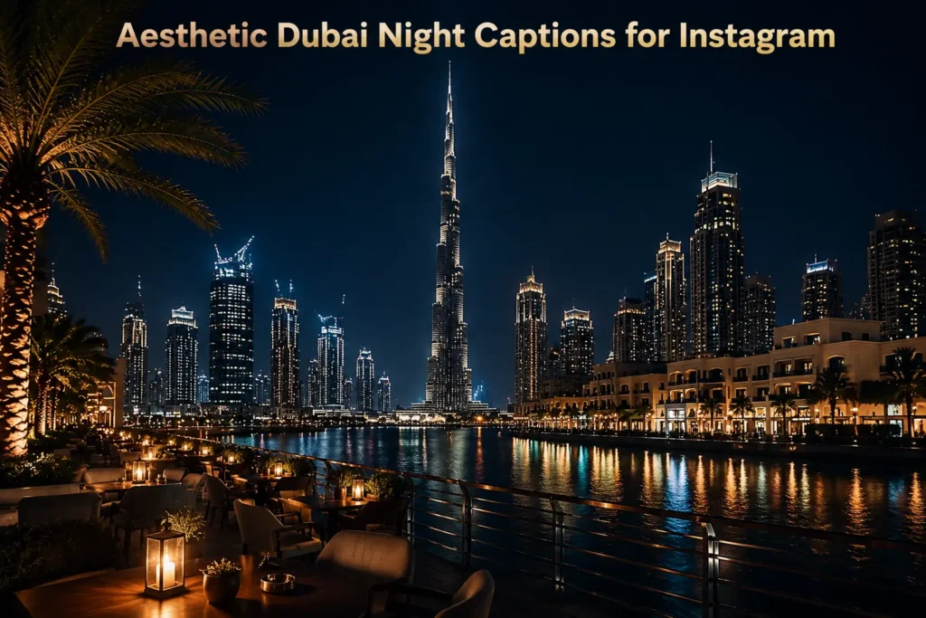 Aesthetic dubai night captions for instagram 1 Aesthetic dubai night captions for instagram