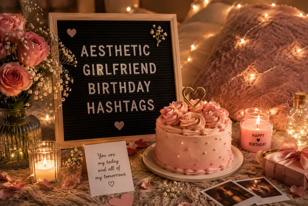 Aesthetic girlfriend birthday hashtags