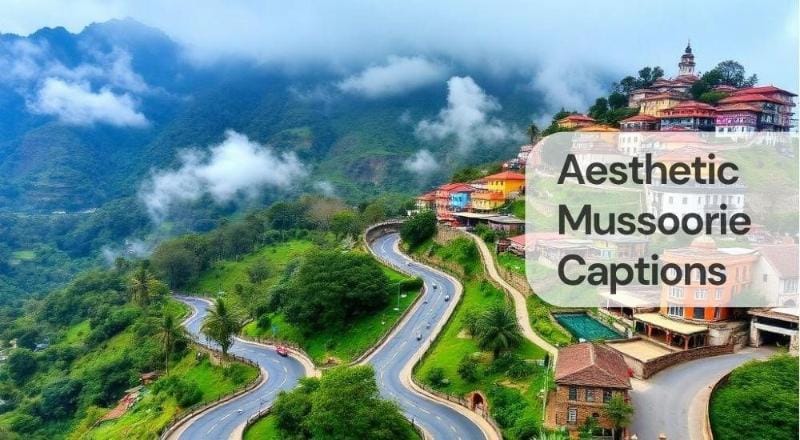 Aesthetic mussoorie captions