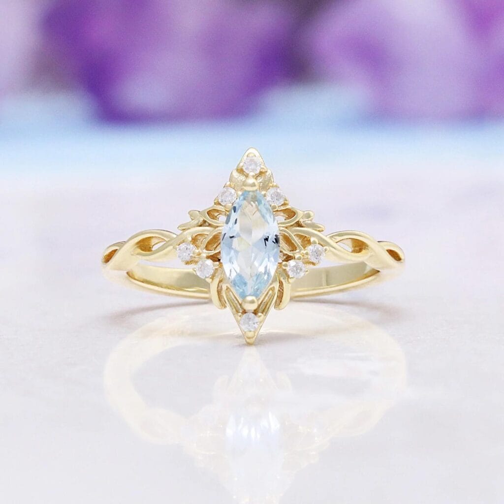 Aquamarine rings Aquamarine rings