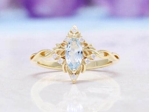 Aquamarine rings Aquamarine rings