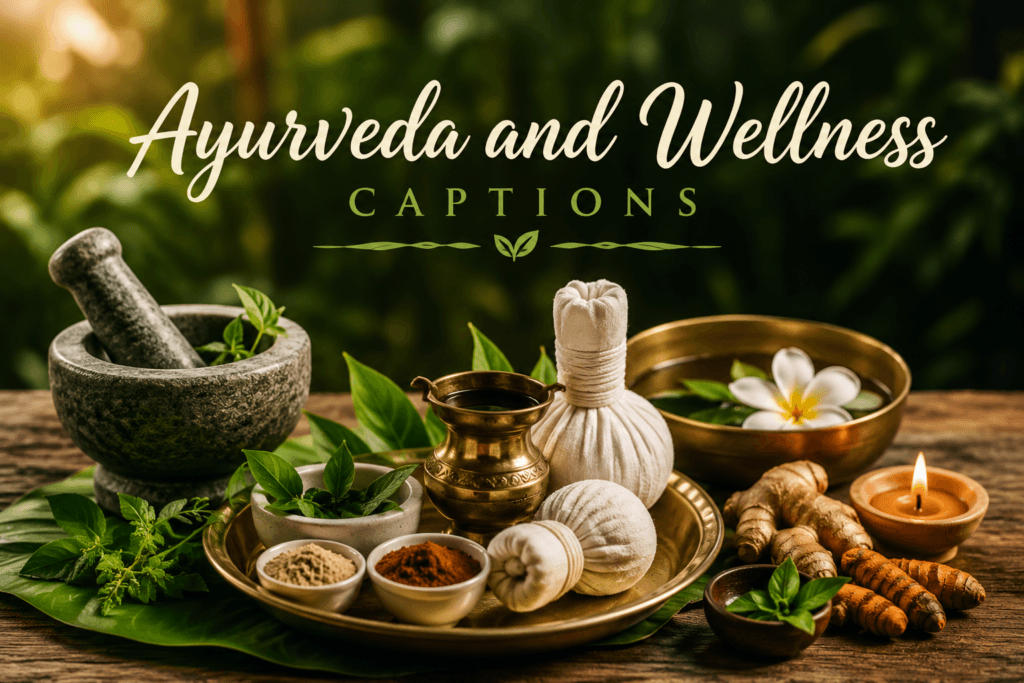 Ayurveda and wellness captions 1 Ayurveda and wellness captions