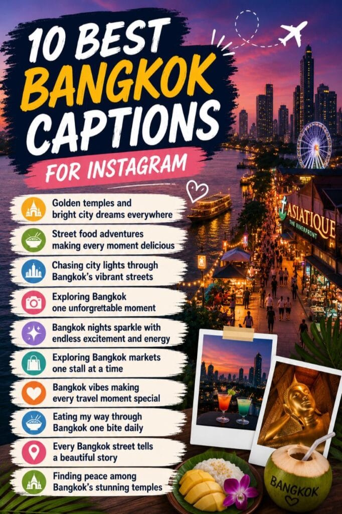 Best bangkok captions ig Best bangkok captions ig