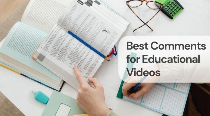 Best comments for educational videos Best comments for educational videos