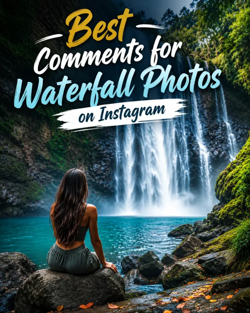 Best comments for waterfall photos on instagram