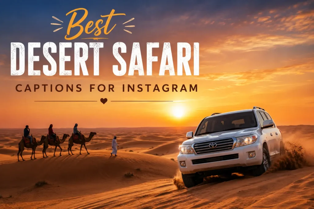 Best desert safari captions for instagram