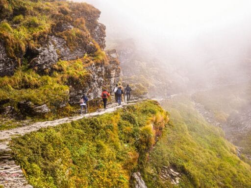 Best monsoon trekking captions