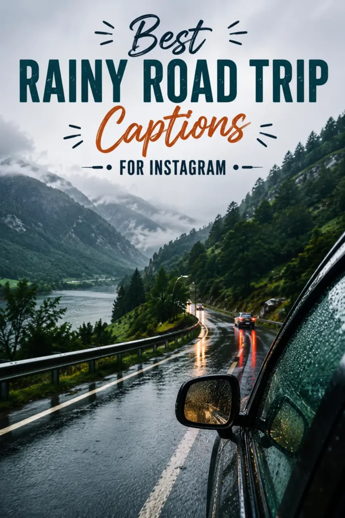 Best rainy road trip captions for instagram 1 Best rainy road trip captions for instagram