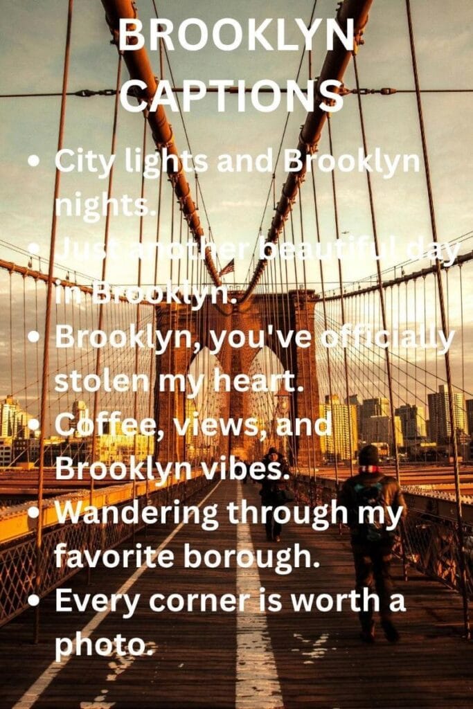 Brooklyn captions ig Brooklyn captions ig