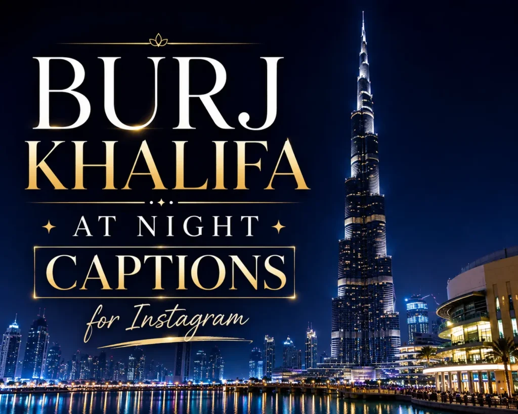 Burj khalifa at night captions Burj khalifa at night captions