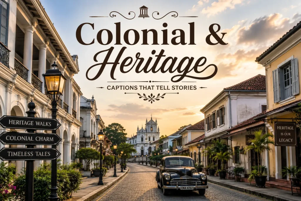 Colonial and heritage captions Colonial and heritage captions