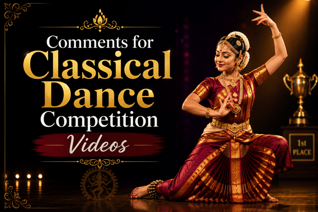 Comments for classical dance competition videos