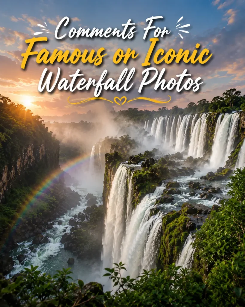 Comments for famous or iconic waterfall photos
