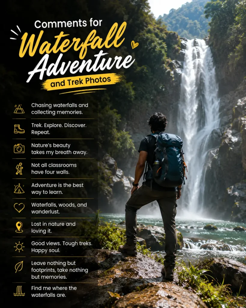 Comments for waterfall adventure and trek photos