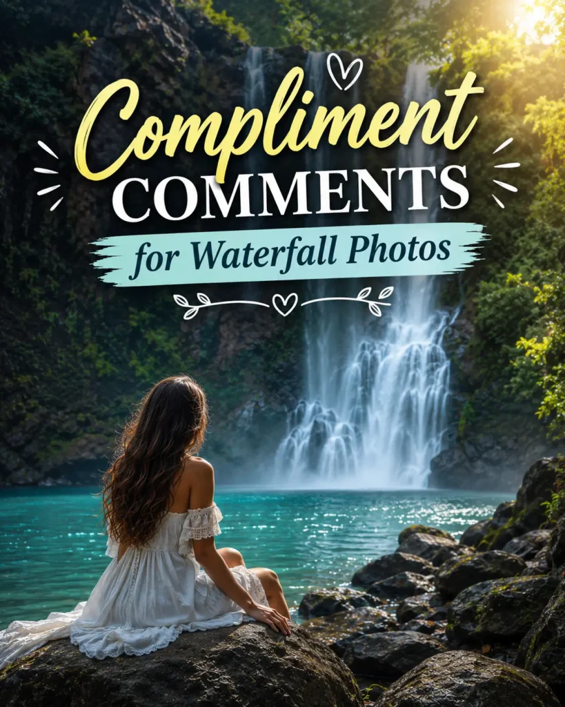 Compliment comments for waterfall photos