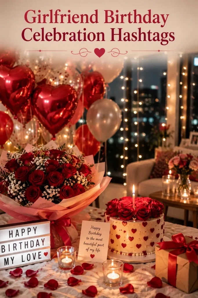 Girlfriend birthday celebration hashtags&nbsp;