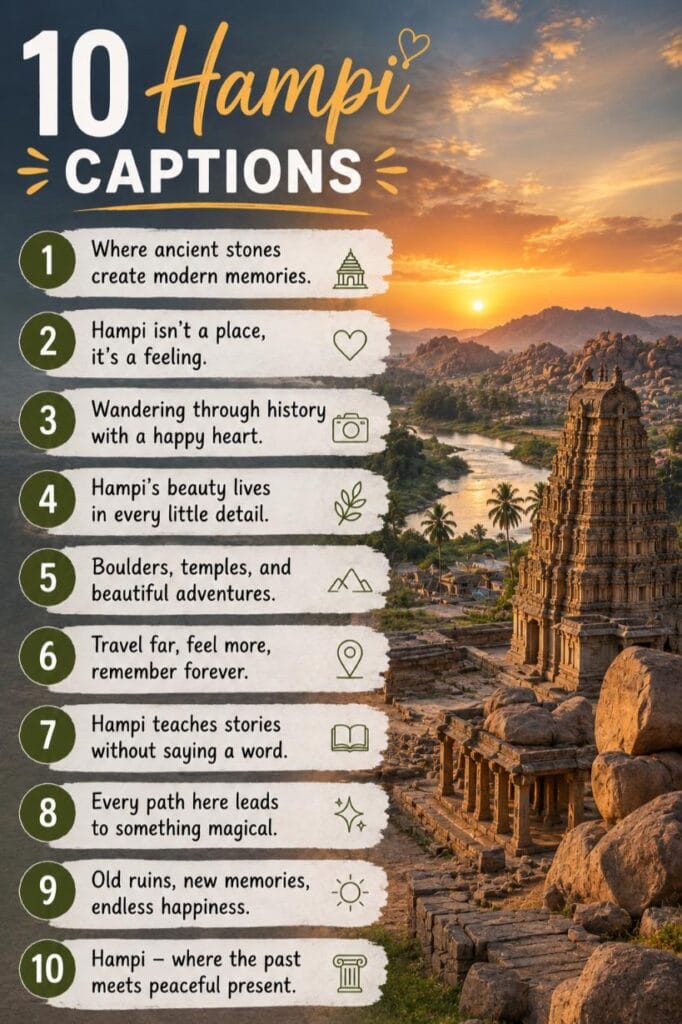 Hampi instagram captions Hampi instagram captions