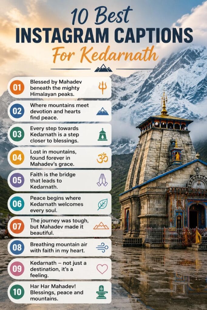Kedarnath instagram captions Kedarnath instagram captions