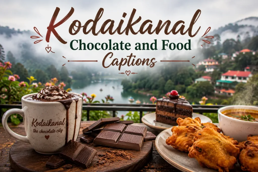 Kodaikanal chocolate and food captions Kodaikanal chocolate and food captions