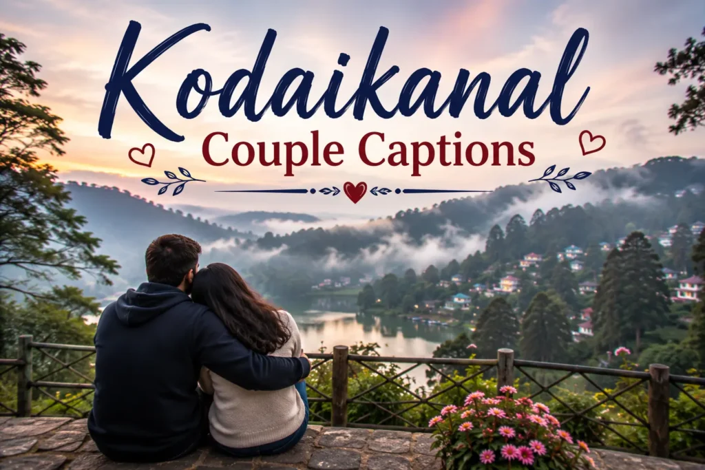 Kodaikanal couple captions Kodaikanal couple captions