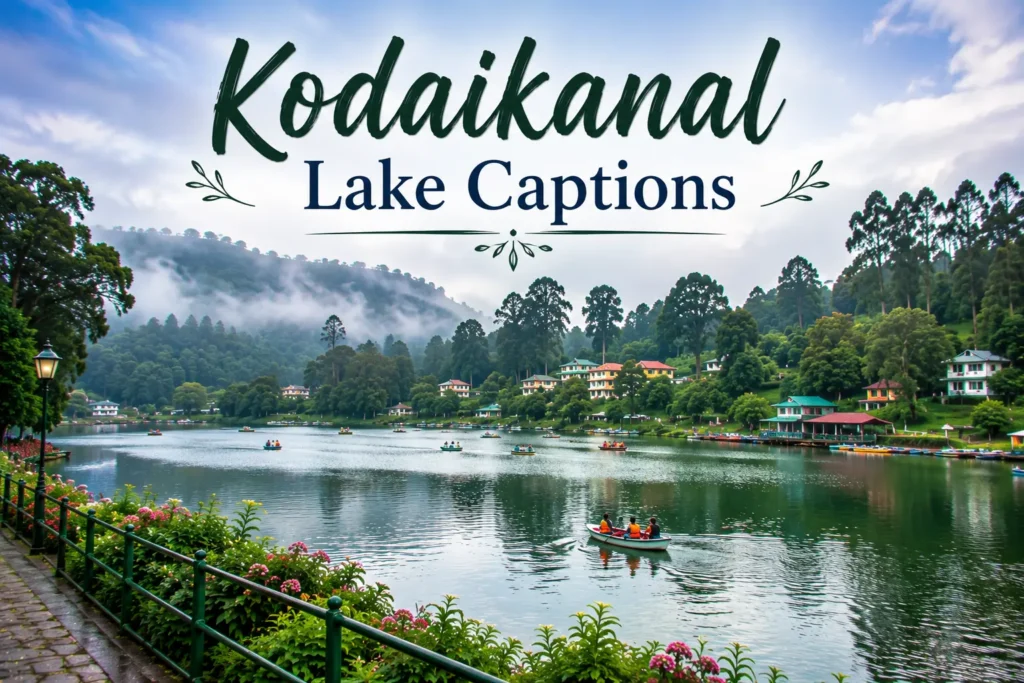 Kodaikanal lake captions Kodaikanal lake captions