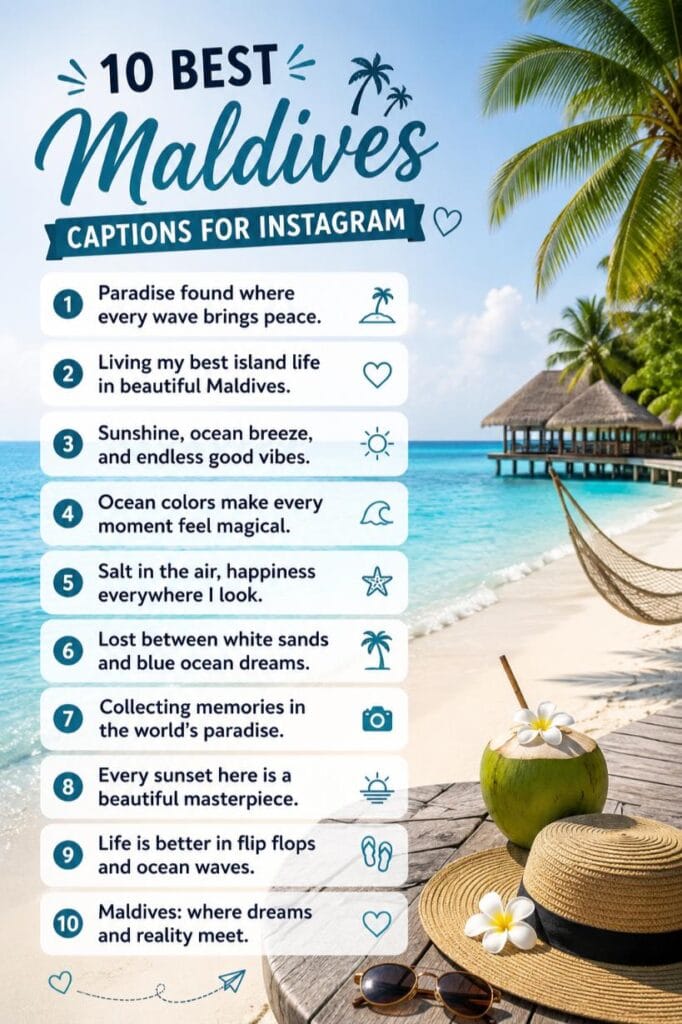 Maldives captions instagram Maldives captions instagram