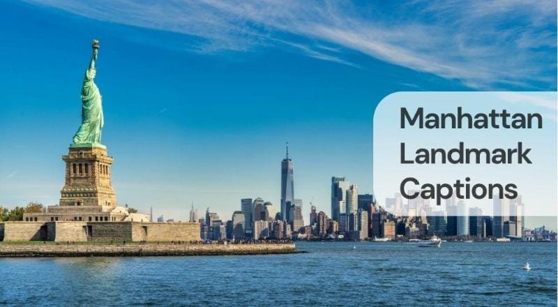 Manhattan landmark captions Manhattan landmark captions
