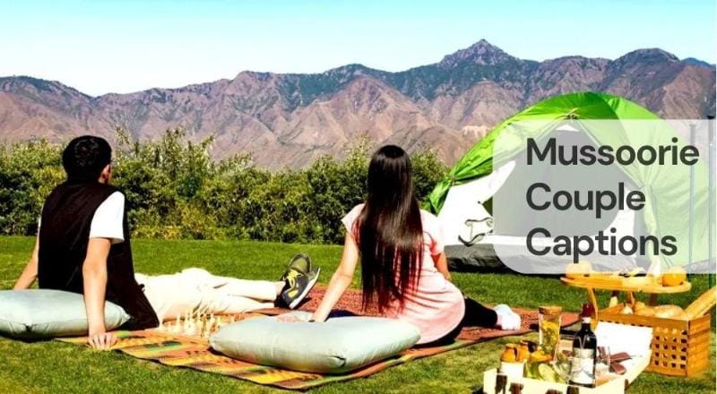 Mussoorie couple captions