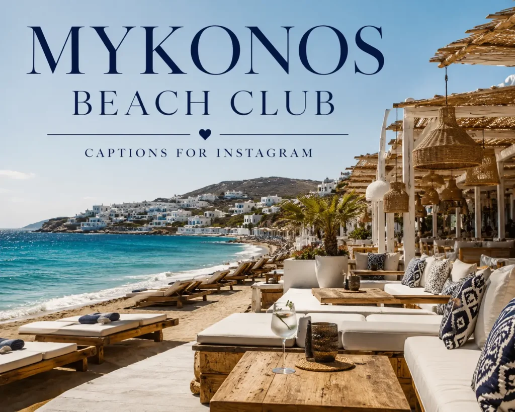 Mykonos beach club captions for instagram 1 Mykonos beach club captions for instagram