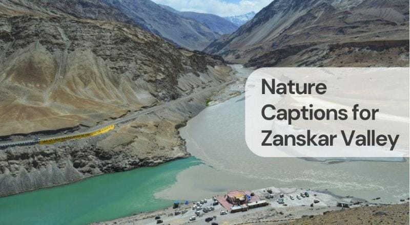 Nature captions for zanskar valley Nature captions for zanskar valley