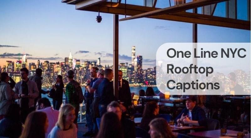 One line nyc rooftop captions
