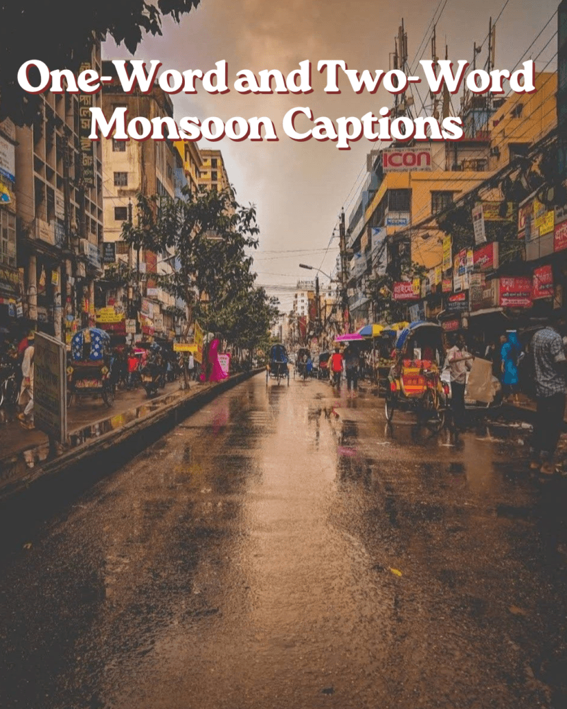 One word and two word monsoon captions 1 One word and two word monsoon captions
