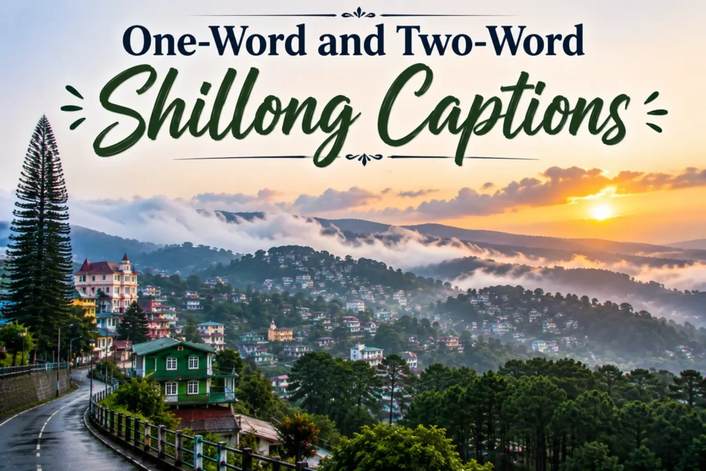One word and two word shillong captions One word and two word shillong captions