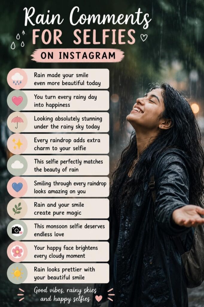Rain comments for selfies on instagram Rain comments for selfies on instagram