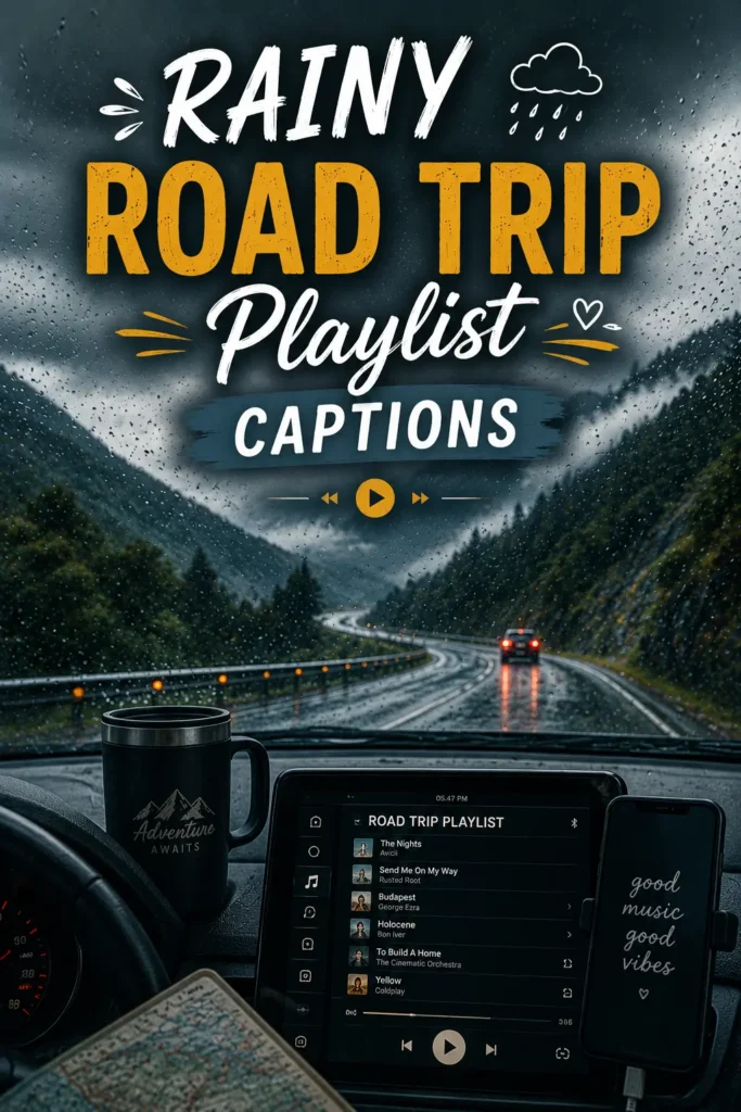 Rainy road trip playlist captions 1 Rainy road trip playlist captions