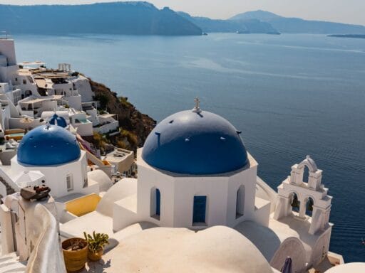 Santorini captions