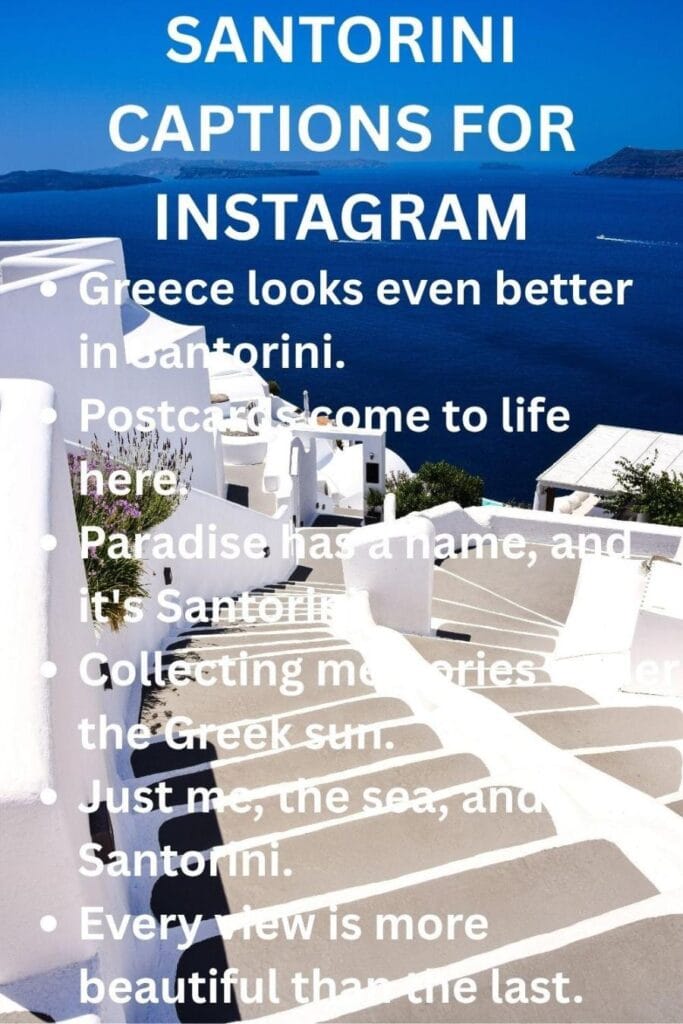 Santorini ig captions Santorini ig captions