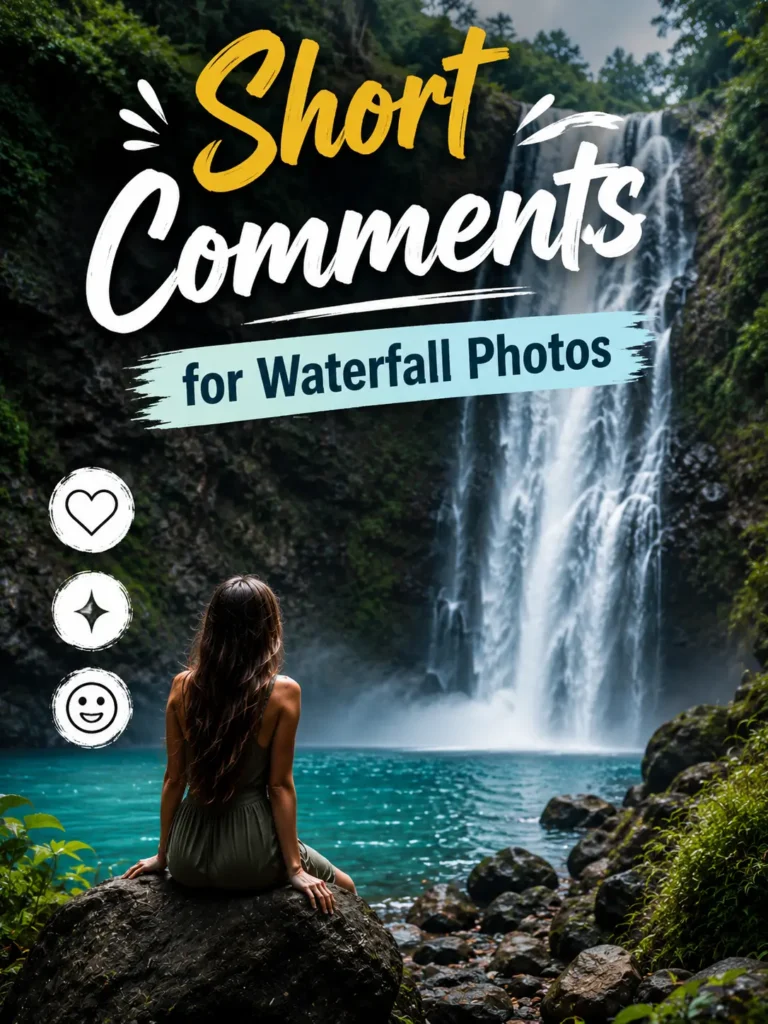 Short comments for waterfall photos